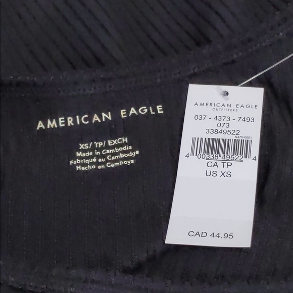 🎄 3/$35 2x👯‍♀️Host Pick⚡️American Eagle Oversized V Neck Tee - Picture 4 of 16